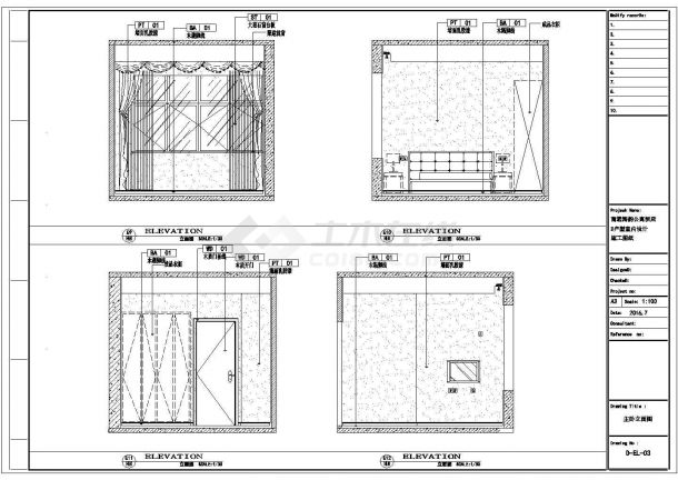 某小户型家装室内设计图纸（CAD）-图一