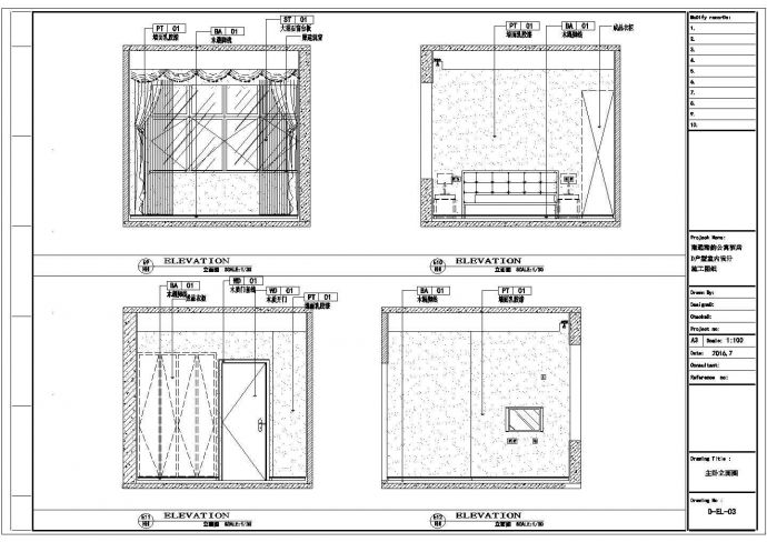 某小户型家装室内设计图纸（CAD）_图1