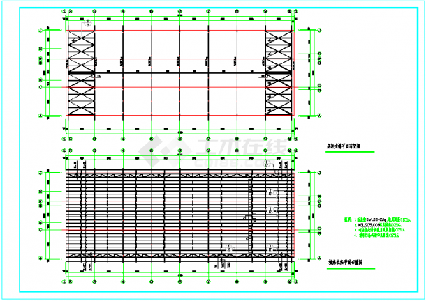 非常实用的单层砖混结构厂房结构设计施工图纸（含详细说明）-图一