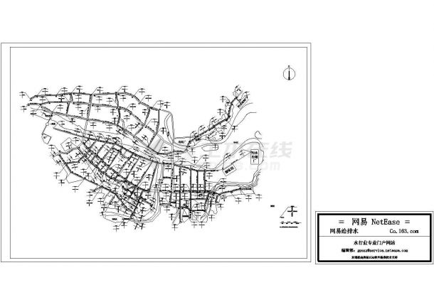 新城区雨、污管道规划图-图二