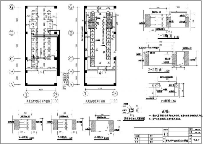 某地区配电房工程完整设计施工图纸_图1