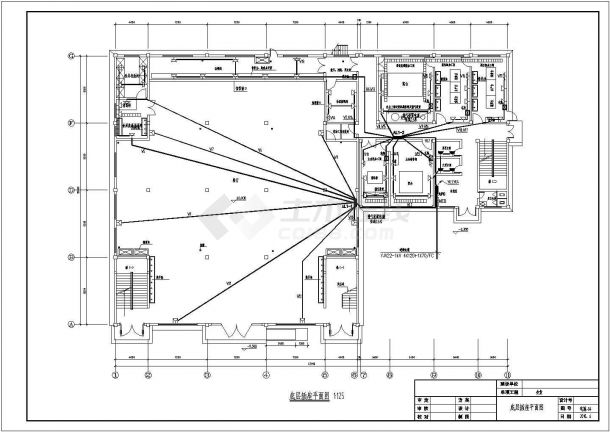 某两层食堂电气系统图纸（CAD）-图二