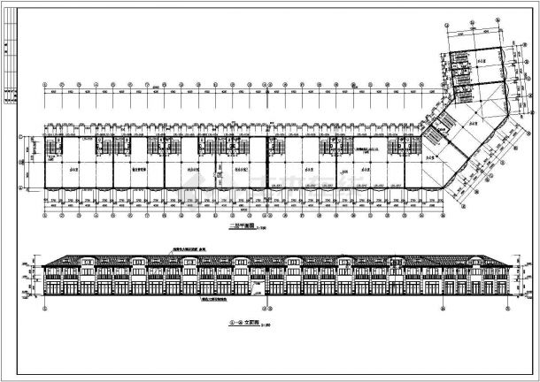 某地框架结构商住楼建筑施工图-图二