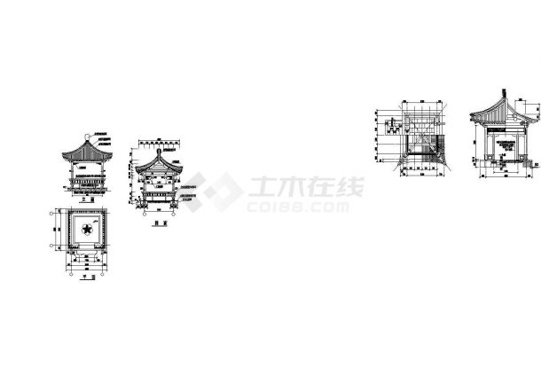 高速公路附属区服务区绿化总平面图-图一