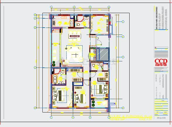 某科技办公楼全套装修设计cad施工图（216最新设计）-图一