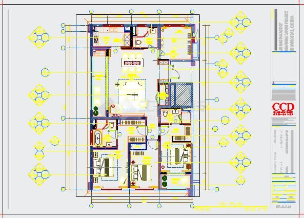 某科技办公楼全套装修设计cad施工图（216最新设计）-图二