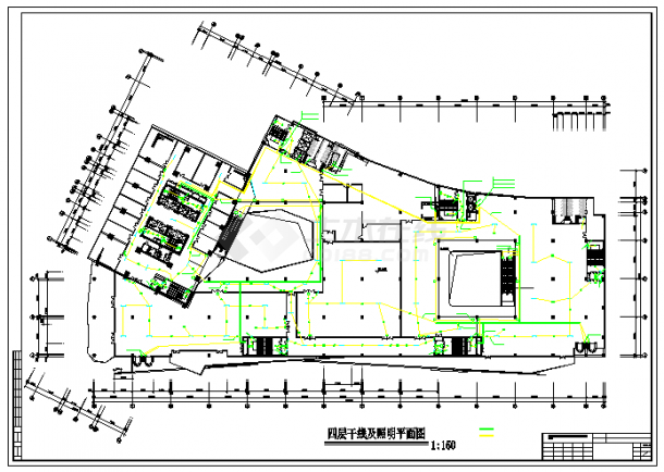 重庆某四十二层国际城电气设计施工图（共113张、CAD图）-图二