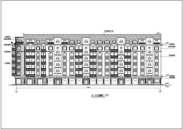 全套多层住宅建筑施工图-图二