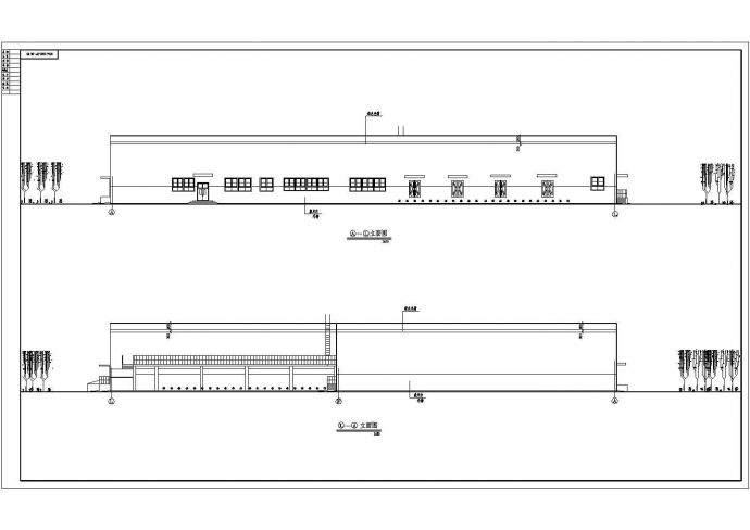 二级防火单层钢结构厂房建筑CAD设计施工图_图1