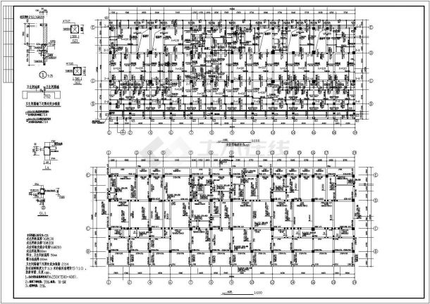 某六层综合楼框架结构设计施工图纸-图一