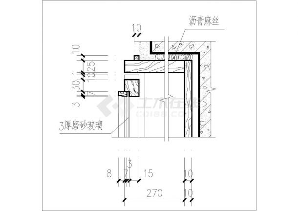 小型消火栓箱建筑设计大样图（共2张）-图二