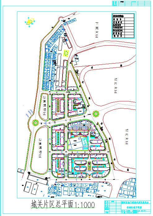 城关片区改造建筑设计总图-图一