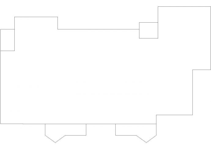 CAD图库建筑单体图块_图1