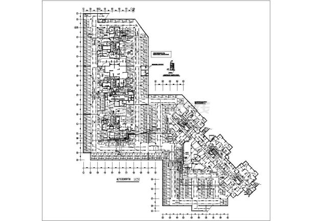 地下车库自带应急灯cad照明工程设计图-图一