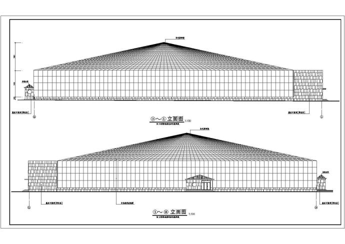 非常详细的某大型富饶海鲜珍品养殖场大棚建筑CAD构造图（标注齐全、说明齐全、很实用）_图1