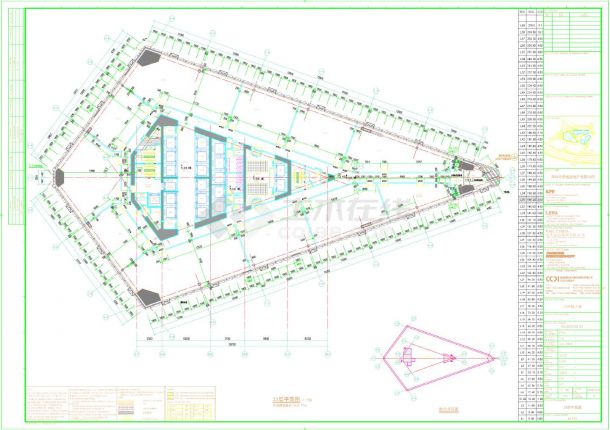 华侨城大厦-建施33层平面CAD图-图一