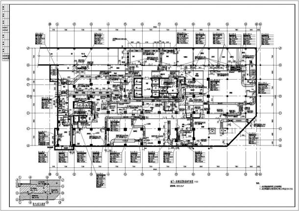 53000平方米医院综合病房楼全套暖通空调设计cad施工图（说明齐全）-图二