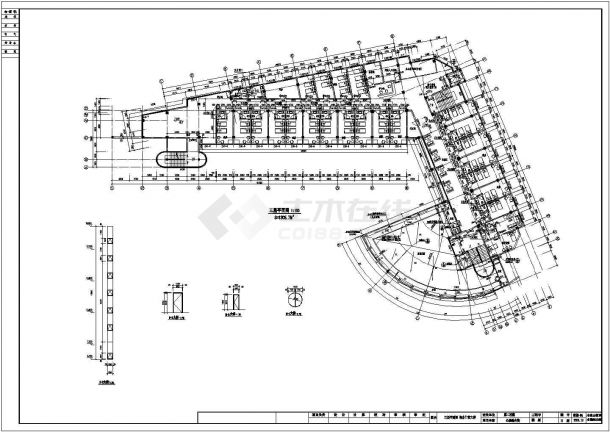 第二医院心理综合楼建筑施工图-图一