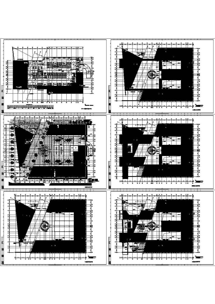 防火分区节点大样图纸（建筑cad图纸）_图1