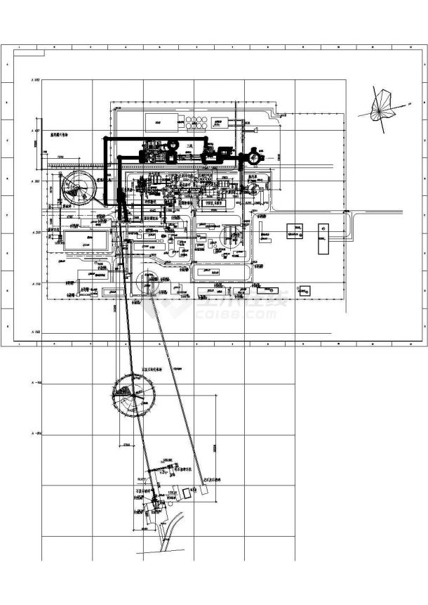 某公司2500t熟料生产线厂房建筑施工图-图一