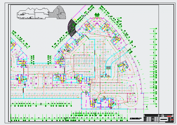 某现代都市小区住宅楼群（11栋）电气设计施工图（共153张）-图二