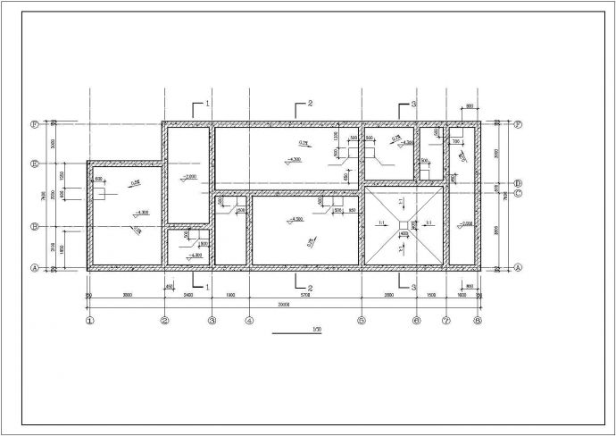 某地区地下工艺池地上泵房结构施工图_图1