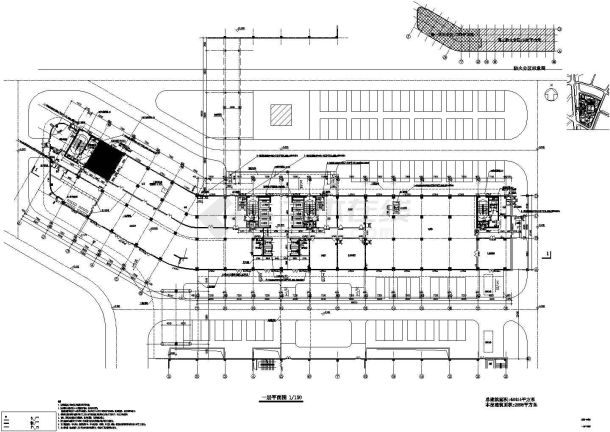 医院施工图病房楼全套建筑cad设计图（标注齐全）-图二