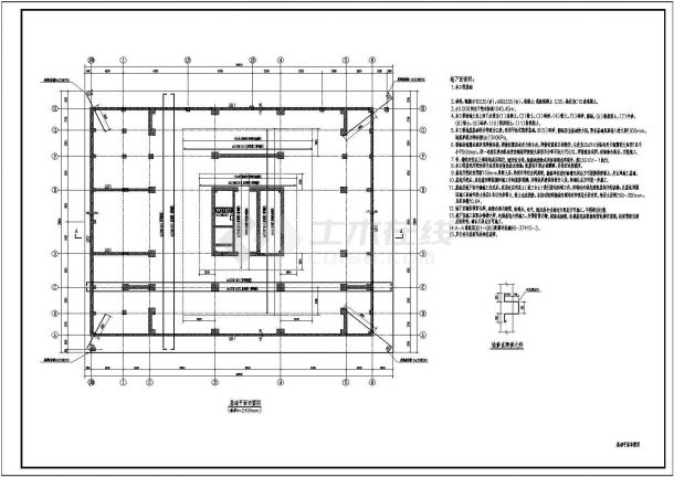 非常详细的25层带屋面旋转餐厅住宅楼建筑结构CAD图纸-图二