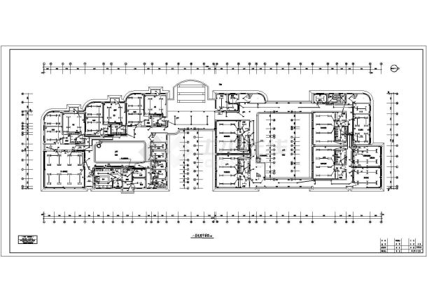 三层幼儿园电气设计cad施工图纸（带暖通配电）-图一