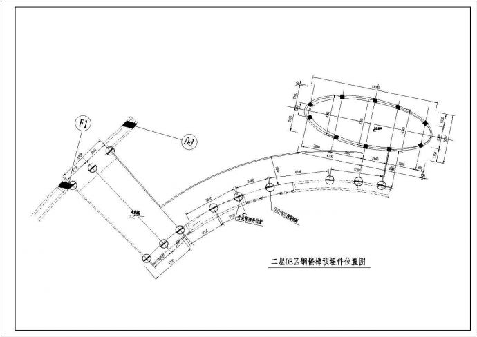 各种类型钢结构复杂楼梯结构设计施工图_图1