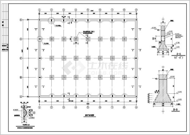 某24米跨木屋架厂房结构设计施工图-图二