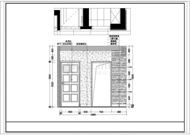 欧式风格带大休闲阳台和女儿房三室一厅装修设计图（含详细客厅装修图）-图二