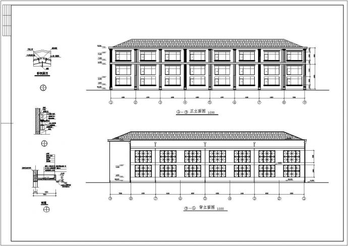 苏州某局部框架厂房建筑、结构施工图_图1