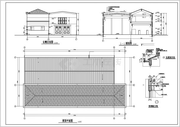苏州某局部框架厂房建筑、结构施工图-图二