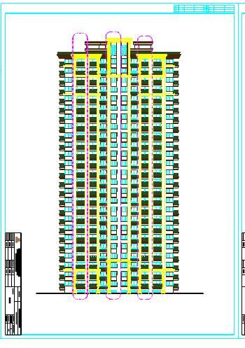 某高层住宅楼全套建筑设计cad施工图（知名院设计）-图一