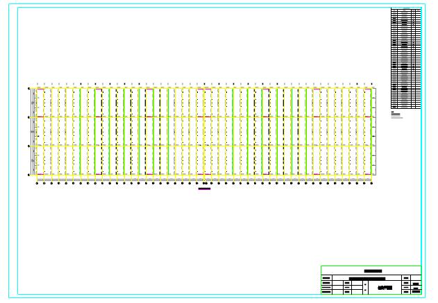 光伏发电农业大棚结构设计cad施工图下载_图1
