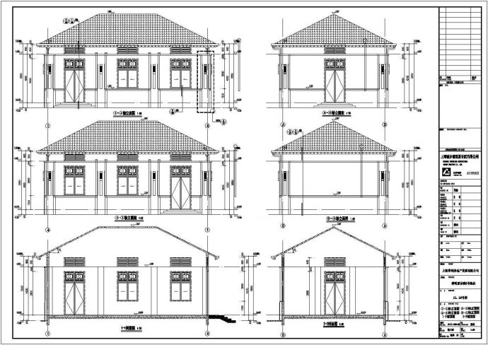 某东南亚风格变电站建筑图纸（CAD）_图1