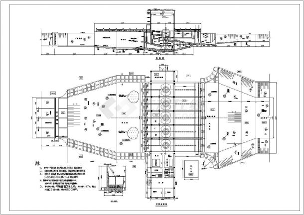 单机容量1800kw邓楼泵站结构布置及电气主接线图-图二