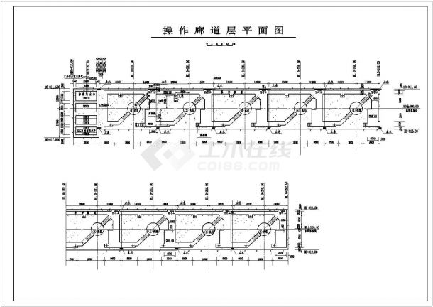 某水电站地下式发电厂房结构布置图-图一