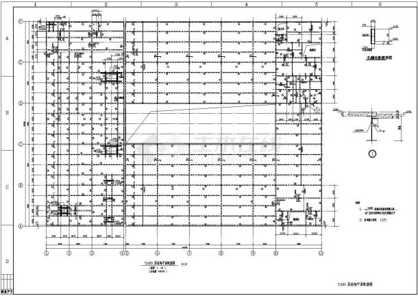 某地区二层钢结构厂房结构设计方案图-图二