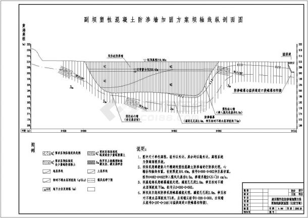 某县关里水库除险加固初设图纸及报告-图二