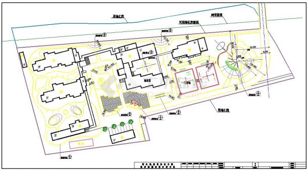 浙江养老院全套景观设计CAD施工平面图纸（中式小品多）-图二