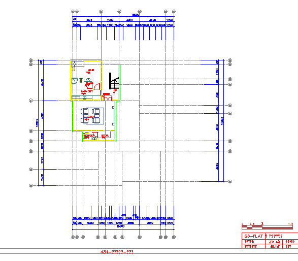 两层花园式小户型住宅设计建筑cad施工图（含住宅效果图）