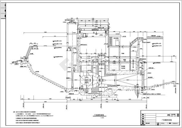 某贯流式低水头水电站二期扩建工程全套施工设计图-图一