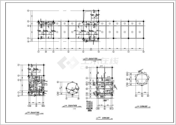 某地6层框架结构办公楼结构设计施工图-图二