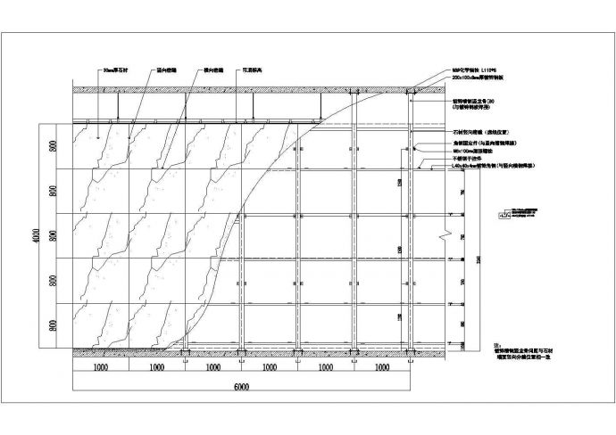 钢材角钢建筑结构图纸（CAD）_图1