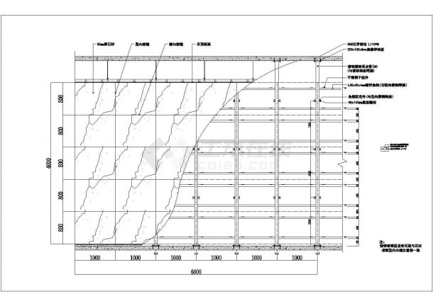 钢材角钢建筑结构图纸（CAD）-图二