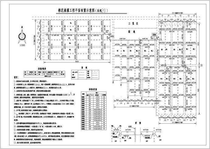 某系统面积766亩棉花滴灌工程设计图_图1