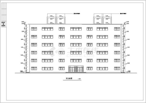 学士学位毕业设计某6层框架办公楼设计计算书及建筑与结构施工图-图一