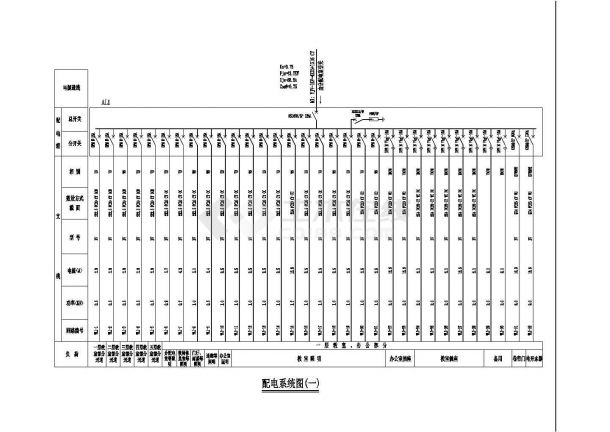 五层教学楼全套强电cad设计图及综合楼布线平面图-图一